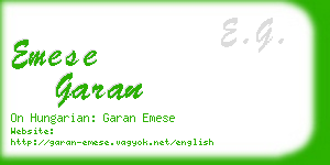 emese garan business card